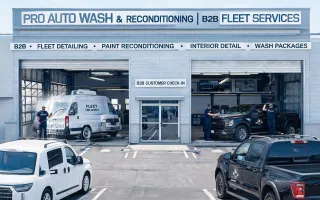 Car wash and reconditioning centers